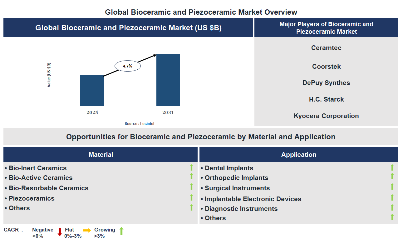 Bioceramic and Piezoceramic Market Trends and Forecast